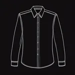 black collared dress shirt image